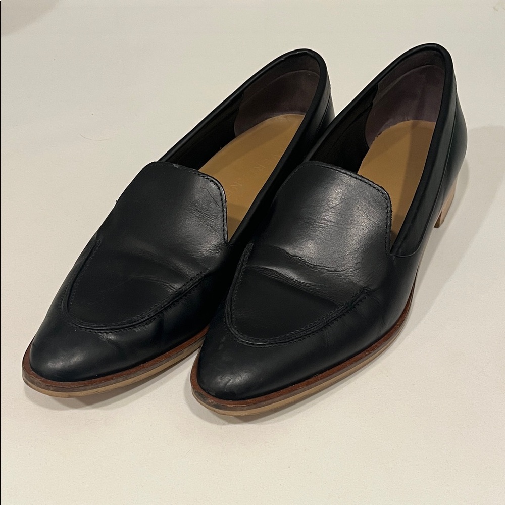 Everlane Modern Loafers in Black Leather